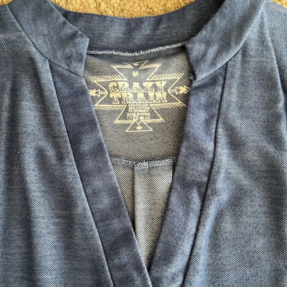 Blue tunic top - Picture 3 of 4